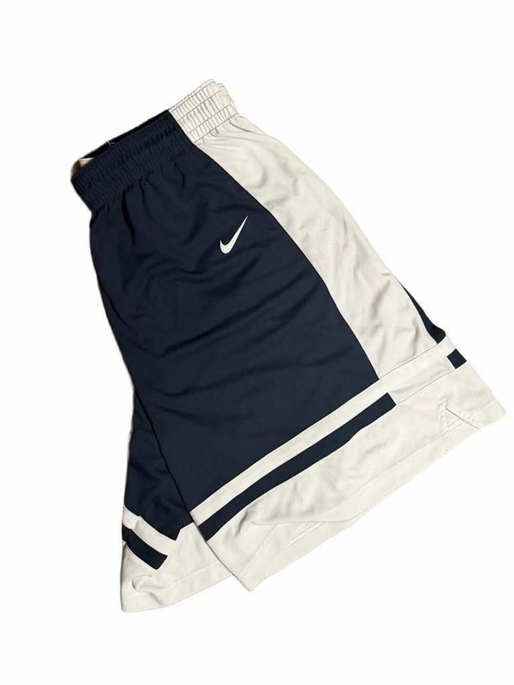 Y2K Nike Dri-FIT Basketball Shorts Size XXL Navy Blue White Athletic
